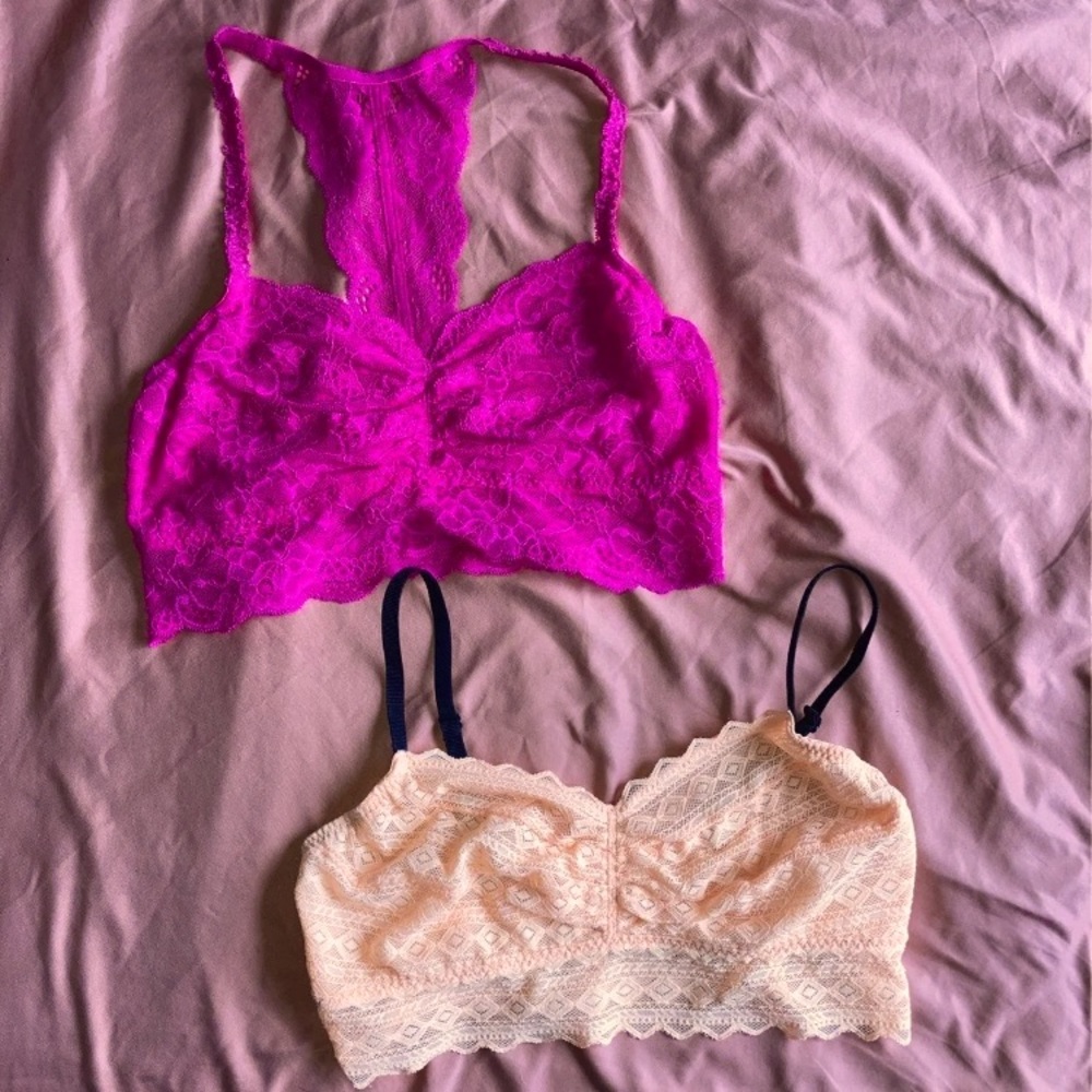 Pink Lace Bralette Bundle - image 1